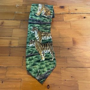 VINTAGE TIE TIGER TIGER SILK VINTAGE
